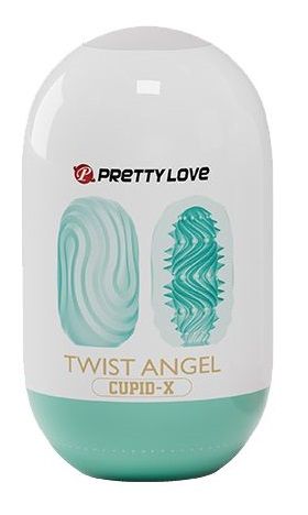 Бирюзовый мастурбатор-яйцо Twist Angel - Baile - в Благовещенске купить с доставкой