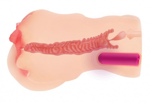 Телесный вибромастурбатор-вагина Onahole edition 003 с двойным слоем материала - KOKOS - в Благовещенске купить с доставкой