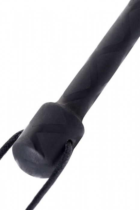 Чёрный стек с совой на кожаном наконечнике - 24 см. - ToyFa - купить с доставкой в Благовещенске