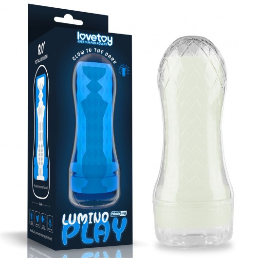 Светящийся в темноте мастурбатор Lumino Play Masturbator Pocketed - Lovetoy - в Благовещенске купить с доставкой