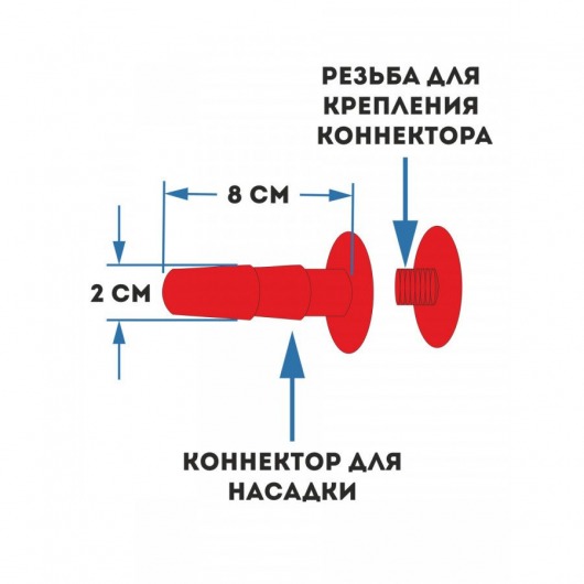 Женский страпон с 2 насадками «Двойной удар» - размер М-ХХL - Sitabella - купить с доставкой в Благовещенске