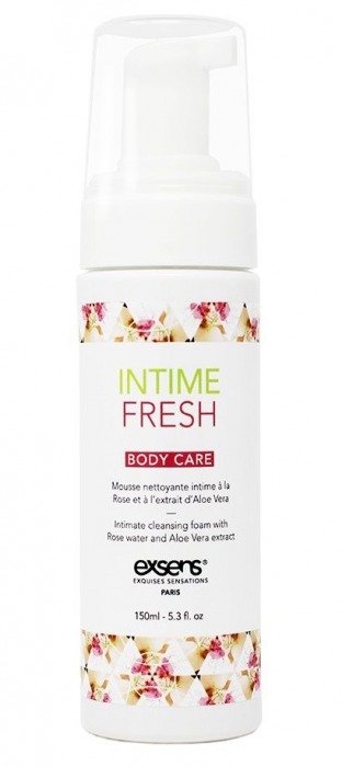 Органическая интимная очищающая пенка Intime Fresh - 150 мл. - Exsens - купить с доставкой в Благовещенске
