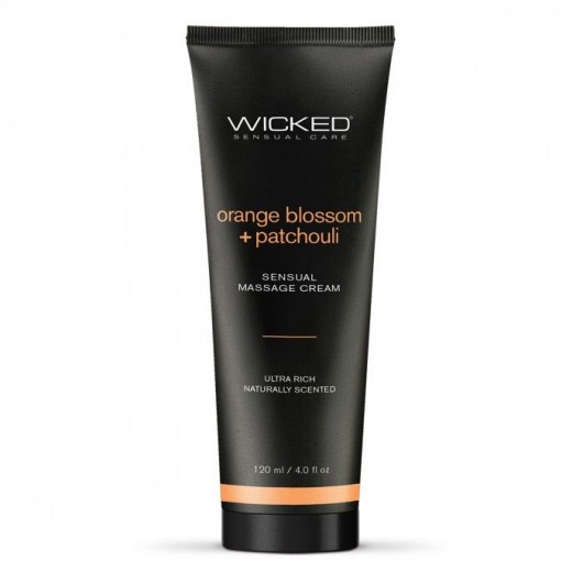 Массажный легкий крем WICKED Orange Blossom plus Patchouli - 120 мл. - Wicked - купить с доставкой в Благовещенске