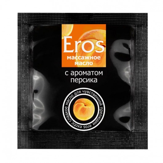 Саше массажного масла Eros exotic с ароматом персика - 4 гр. - Биоритм - купить с доставкой в Благовещенске