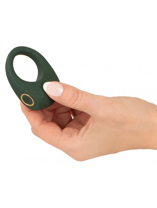 Зеленое эрекционное виброкольцо Luxurious Vibro Cock Ring - Orion - в Благовещенске купить с доставкой