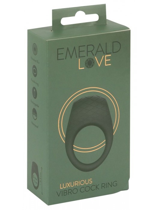 Зеленое эрекционное виброкольцо Luxurious Vibro Cock Ring - Orion - в Благовещенске купить с доставкой