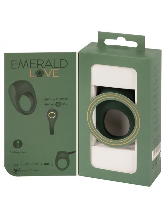 Зеленое эрекционное виброкольцо Luxurious Vibro Cock Ring - Orion - в Благовещенске купить с доставкой