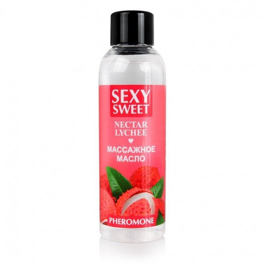 Массажное масло Sexy Sweet Nectar Lychee с феромонами и ароматом личи - 75 мл. - Биоритм - купить с доставкой в Благовещенске