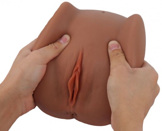 Мастурбатор Black Beauty - вагина и анус - S-HANDE - в Благовещенске купить с доставкой