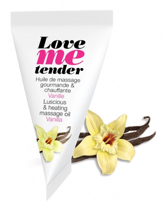 Съедобное согревающее массажное масло Love Me Tender Vanilla с ароматом ванили - 10 мл. - Love to Love - купить с доставкой в Благовещенске