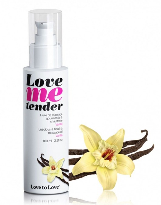Съедобное согревающее массажное масло Love Me Tender Vanilla с ароматом ванили - 100 мл. - Love to Love - купить с доставкой в Благовещенске