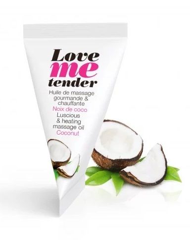 Съедобное согревающее массажное масло Love Me Tender Cocos с ароматом кокоса - 10 мл. - Love to Love - купить с доставкой в Благовещенске