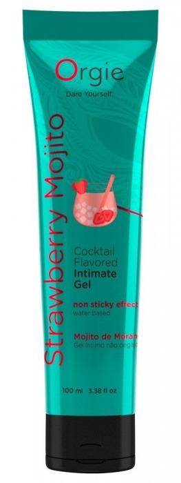 Съедобный интимный гель Orgie Lube Tube Cocktail Strawberry Mojito - 100 мл. - ORGIE - купить с доставкой в Благовещенске