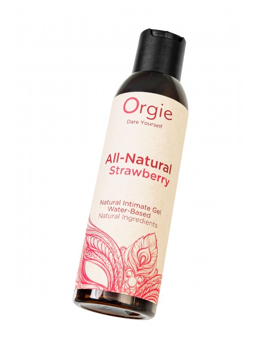 Интимный гель на водной основе All-Natural Strawberry с ароматом клубники - 150 мл. - ORGIE - купить с доставкой в Благовещенске