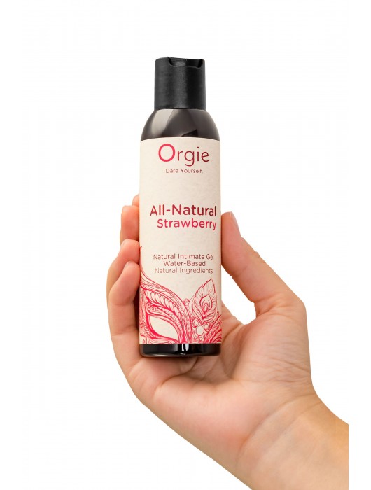 Интимный гель на водной основе All-Natural Strawberry с ароматом клубники - 150 мл. - ORGIE - купить с доставкой в Благовещенске