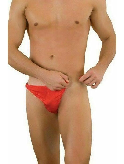 Мужские красные трусы-тонги на застежке - La Blinque купить с доставкой