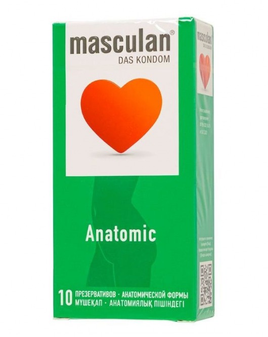 Презервативы анатомической формы Masculan Anatomic - 10 шт. - Masculan - купить с доставкой в Благовещенске