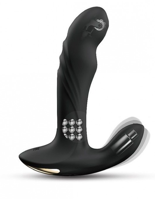 Черный вибромассажер простаты Multi P-Joy с 3 моторами - Dorcel - в Благовещенске купить с доставкой