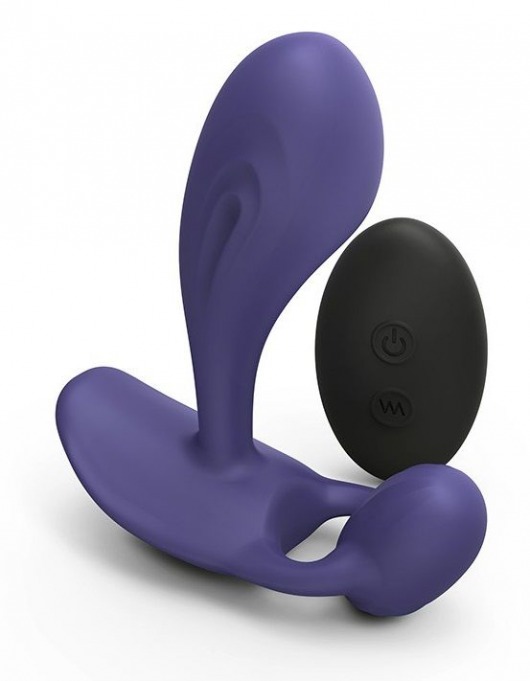 Темно-синий вибромассажер Witty P G Vibrator with Remote Control - Love to Love - в Благовещенске купить с доставкой