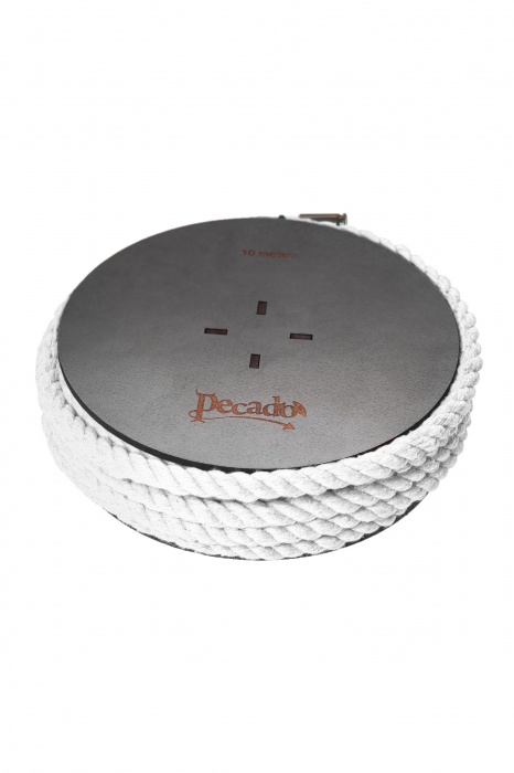 Белая веревка для шибари на катушке - 10 м. - Pecado - купить с доставкой в Благовещенске