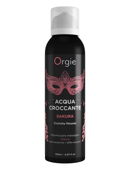Хрустящая пенка для массажа Orgie Acqua Croccante Sakura с ароматом сакуры - 150 мл. - ORGIE - купить с доставкой в Благовещенске