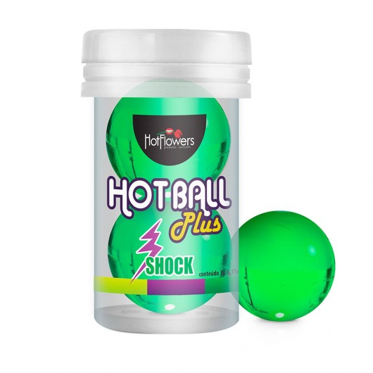 Лубрикант на силиконовой основе Hot Ball Plus с покалывающим эффектом (2 шарика по 3 гр.) - HotFlowers - купить с доставкой в Благовещенске