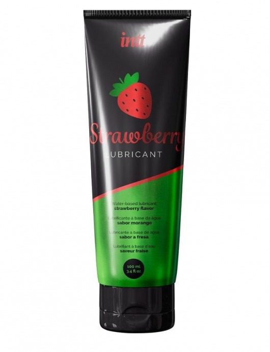 Смазка на водной основе с ароматом клубники Strawberry Lubricant - 100 мл. - INTT - купить с доставкой в Благовещенске