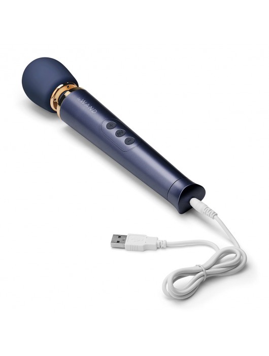 Cиний вибратор Le Wand Petite Rechargeable Vibrating Massager - 25 см. - Le Wand