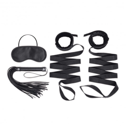 Эротический набор 4PC Bondage Bed Strap   Flogger Kit - Lux Fetish - купить с доставкой в Благовещенске