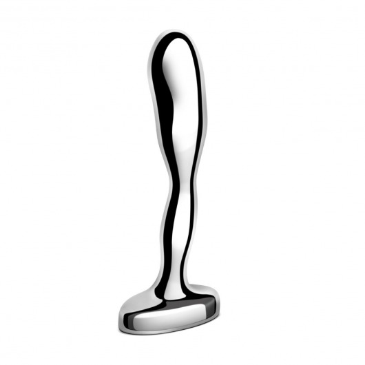 Стальной стимулятор простаты Stainless Steel Prostate Plug - 11,5 см. - b-Vibe - в Благовещенске купить с доставкой