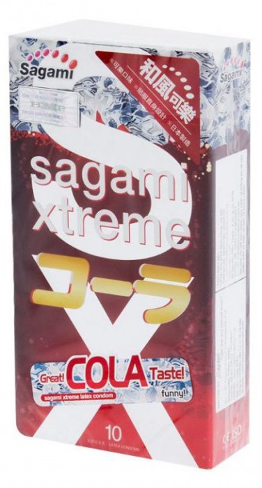 Ароматизированные презервативы Sagami Xtreme COLA - 10 шт. - Sagami - купить с доставкой в Благовещенске