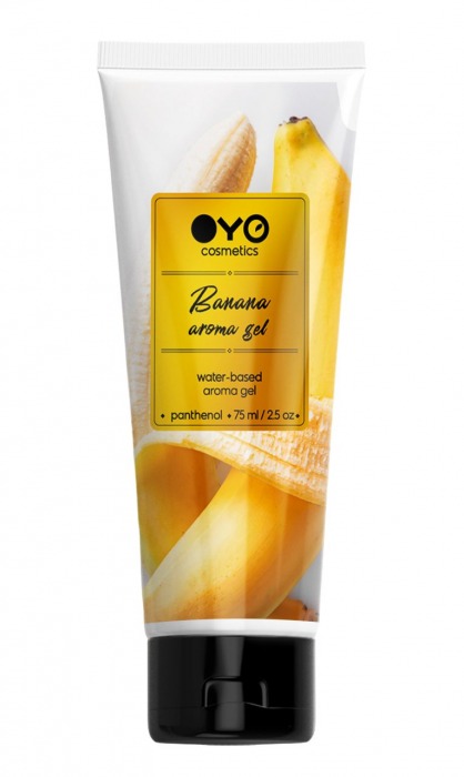 Лубрикант на водной основе OYO Aroma Gel Banana с ароматом банана - 75 мл. - OYO - купить с доставкой в Благовещенске