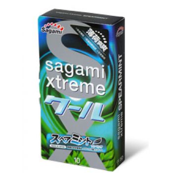 Презервативы Sagami Xtreme Mint с ароматом мяты - 10 шт. - Sagami - купить с доставкой в Благовещенске