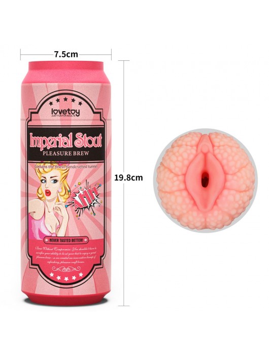 Мастурбатор-вагина Pleasure Brew Masturbator-Imperial Stout в банке - Lovetoy - в Благовещенске купить с доставкой