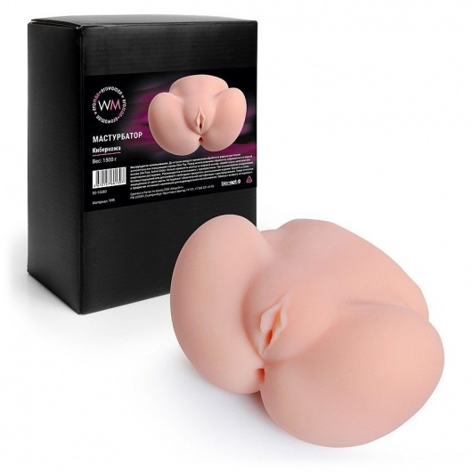 Реалистичный мастурбатор с двумя функциональными отверстиями - Erowoman-Eroman - в Благовещенске купить с доставкой