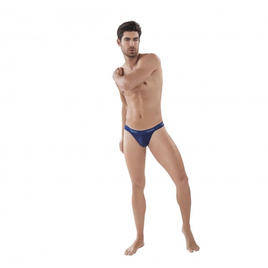Темно-синие мужские трусы-тонги Latin Lust Thong - Clever Masculine Underwear купить с доставкой