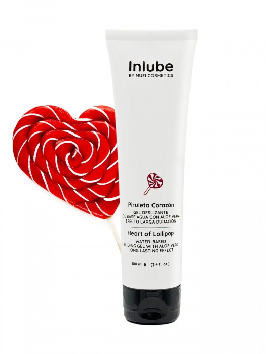 Смазка на водной основе Nuei Inlube Lollipop с алоэ вера и ароматом леденцов - 100 мл. - Nuei cosmetics - купить с доставкой в Благовещенске