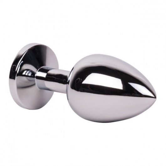 Большой стальной плаг с розовым кристаллом Pink Bubble Gum - 9,5 см. - Erotic Fantasy - купить с доставкой в Благовещенске