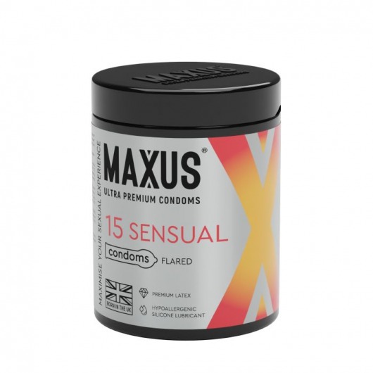 Анатомические презервативы MAXUS Sensual - 15 шт. - Maxus - купить с доставкой в Благовещенске