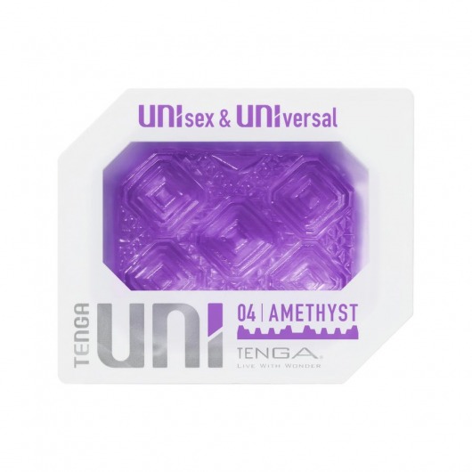 Фиолетовый мастурбатор-стимулятор Tenga Uni Amethyst - Tenga - в Благовещенске купить с доставкой
