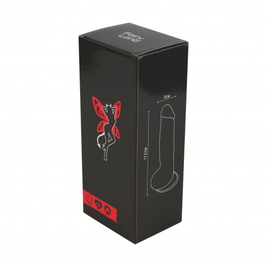 Черный реалистичный фаллоимитатор на подошве-присоске - 17,5 см. - Волшебная страна