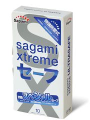 Презервативы Sagami Xtreme Ultrasafe с двойным количеством смазки - 10 шт. - Sagami - купить с доставкой в Благовещенске