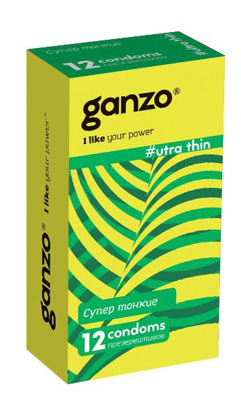 Ультратонкие презервативы Ganzo Ultra thin - 12 шт. - Ganzo - купить с доставкой в Благовещенске