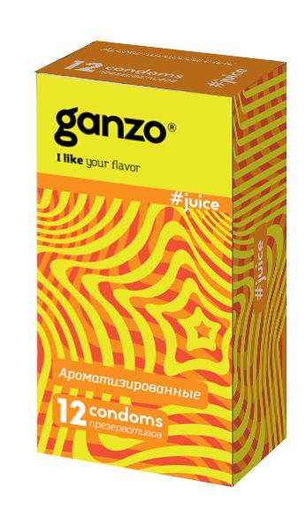 Ароматизированные презервативы Ganzo Juice - 12 шт. - Ganzo - купить с доставкой в Благовещенске