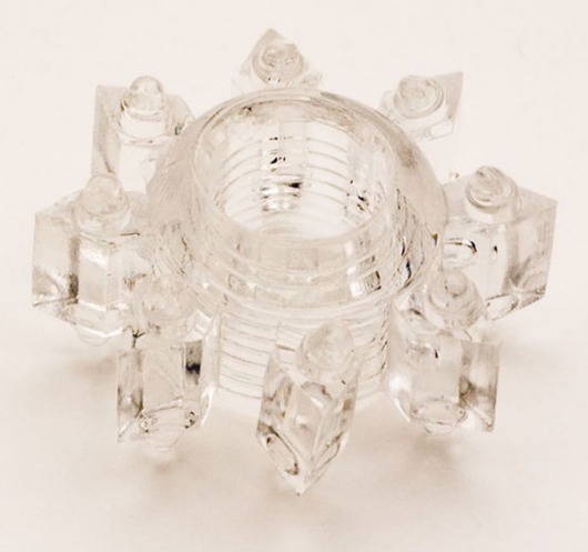 Прозрачное гелевое эрекционное кольцо-звезда - Toyfa Basic - в Благовещенске купить с доставкой