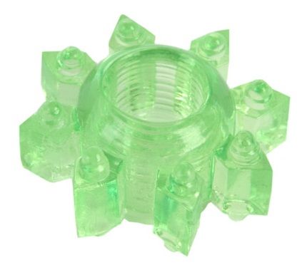 Зеленое эрекционное кольцо-звезда - Toyfa Basic - в Благовещенске купить с доставкой