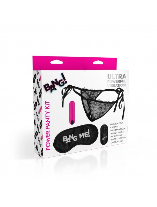 Эротический набор 28X Power Panty Remote Control Bullet Kit - XR Brands - купить с доставкой в Благовещенске