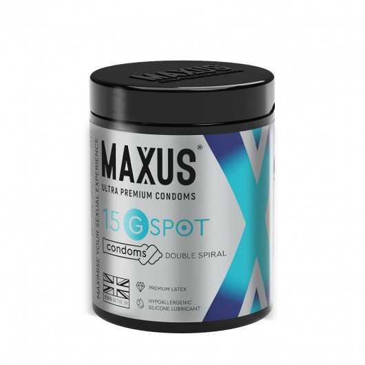 Гладкие презервативы Maxus G spot с двойной спиралью - 15 шт. - Maxus - купить с доставкой в Благовещенске