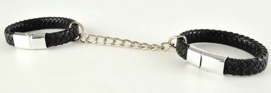 Черные наручники среднего размера «Вояж» - Sitabella - купить с доставкой в Благовещенске