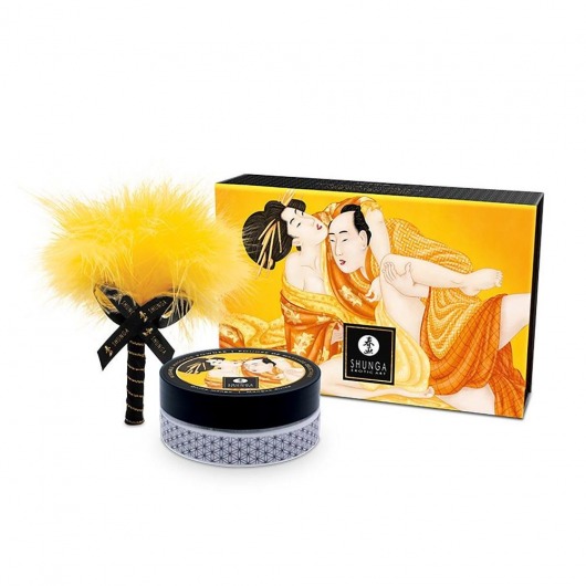 Массажная пудра с ароматом манго Luscious Mango - Shunga - купить с доставкой в Благовещенске